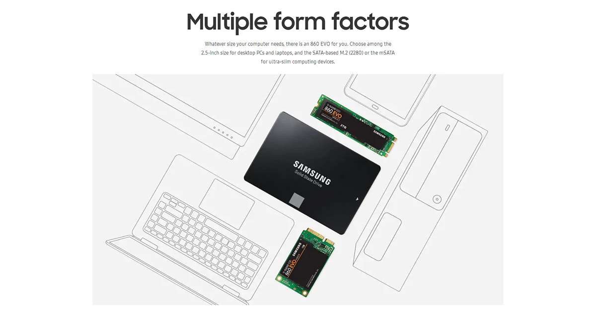 Samsung mSATA 860 EVO внутренний SSD 250 GB 500 GB 1 ТБ твердотельный накопитель HD Жесткий Высокое Скорость для ноутбука кабельный адаптор