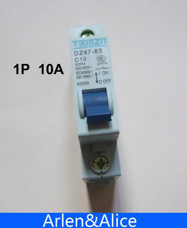Мини автоматический выключатель MCB C45 C 1P 10A 230/400V ~ 50 HZ/60 HZ|mcb china|mcb mini circuit breakermcb breaker |