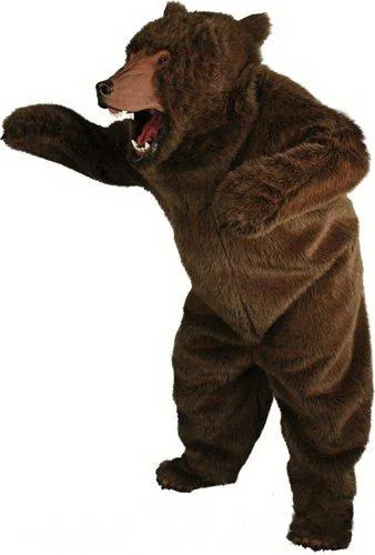 

Not deformed EVA Material Simulation fur Brown bear Mascot Costumes Movie props show cartoon Apparel Cosplay 447