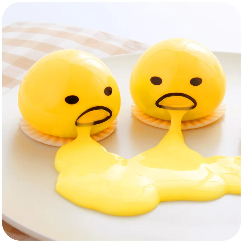 

Antistress Egg Joke Squeeze Funny Toys Toy Ball Egg Vomiting Egg Yolk Slow Rising Squeeze Soft Kids Decompression Toy