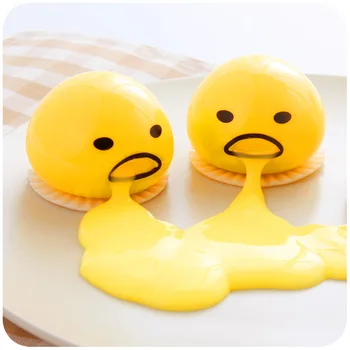 

Antistress Egg Joke Squeeze Funny Toys Toy Ball Egg Vomiting Egg Yolk Slow Rising Squeeze Soft Kids Decompression Toy
