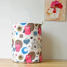 Хлопок и корзина для белья ведро, водонепроницаемое покрытие. Косметика, нижнее белье, хранение разного мультфильма