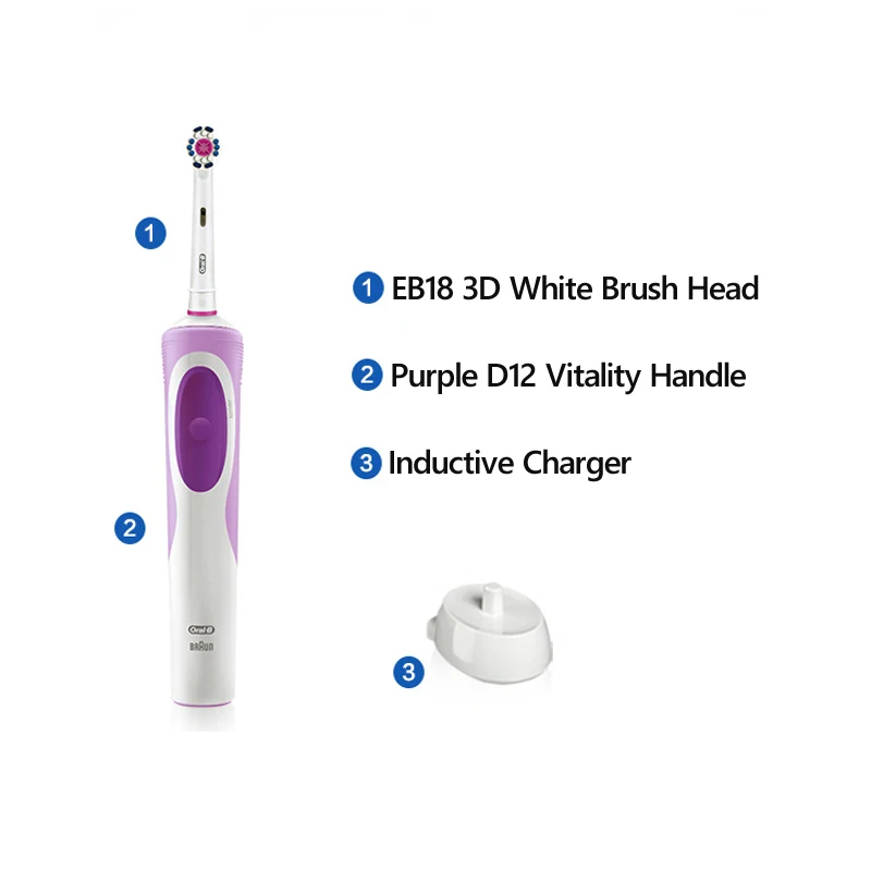 Oral B Vitality электрическая зубная щетка 3D Белый с EB18 головкой щетки