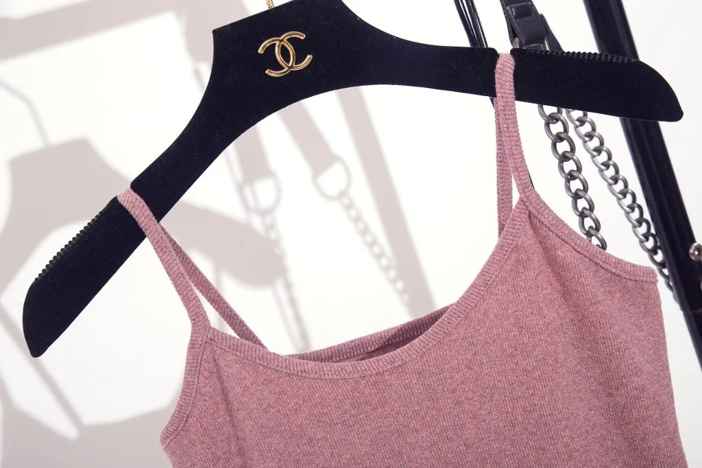 Secret Sale Top Fashion Dig Underwear 2017 Fashion Design Female Retro Vest Pure Color Cotton Ladies U-neck Collar Camisole