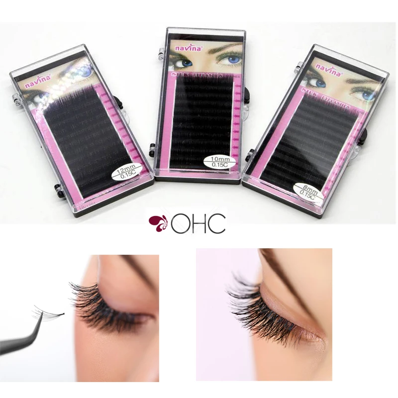 

1Pcs Navina Mink Eyelash Extension 8-14mm Fake False Eyelashes Sets Professional Lash Individual Eyelashes Makeup