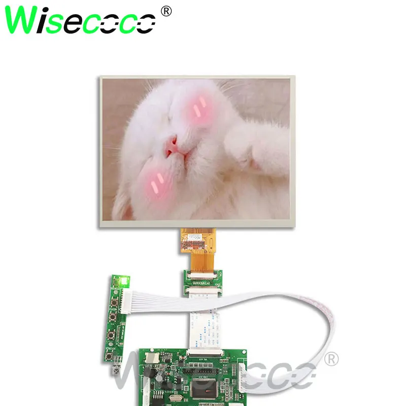 8 дюймов 1024x768 TFT HJ080IA 01E HE080IA 01D ЖК монитор экран + плата драйвера HDMI VGA 2AV для Raspberry Pi 3/2