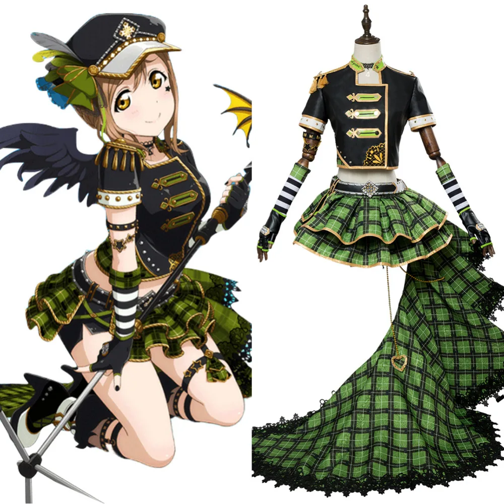 Аниме Love Live! Солнце! Kunikida Hanamaru костюм для косплея панк рок одежда на Хэллоуин |