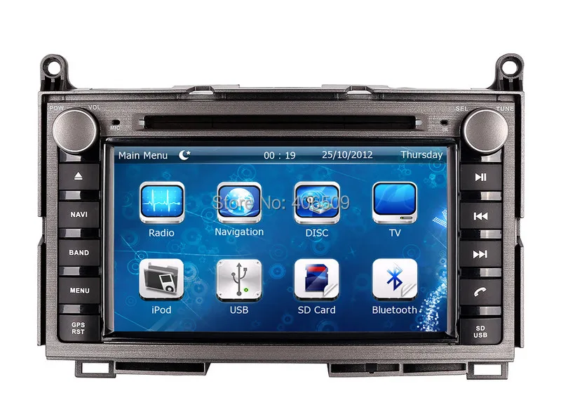 Clearance In Dash Auto Radio Car DVD Player for Toyota Venza 2008-2013 with GPS Navigation Bluetooth Map USB AUX Auto Audio Multimedia 0