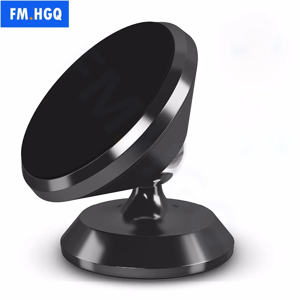 

FM.HGQ Magnetic Car Phone Holder For Samsung S8 Plus S7 360 Rotation Car Holder For iPhone X 7 Plus Universal Phone Stand Holder
