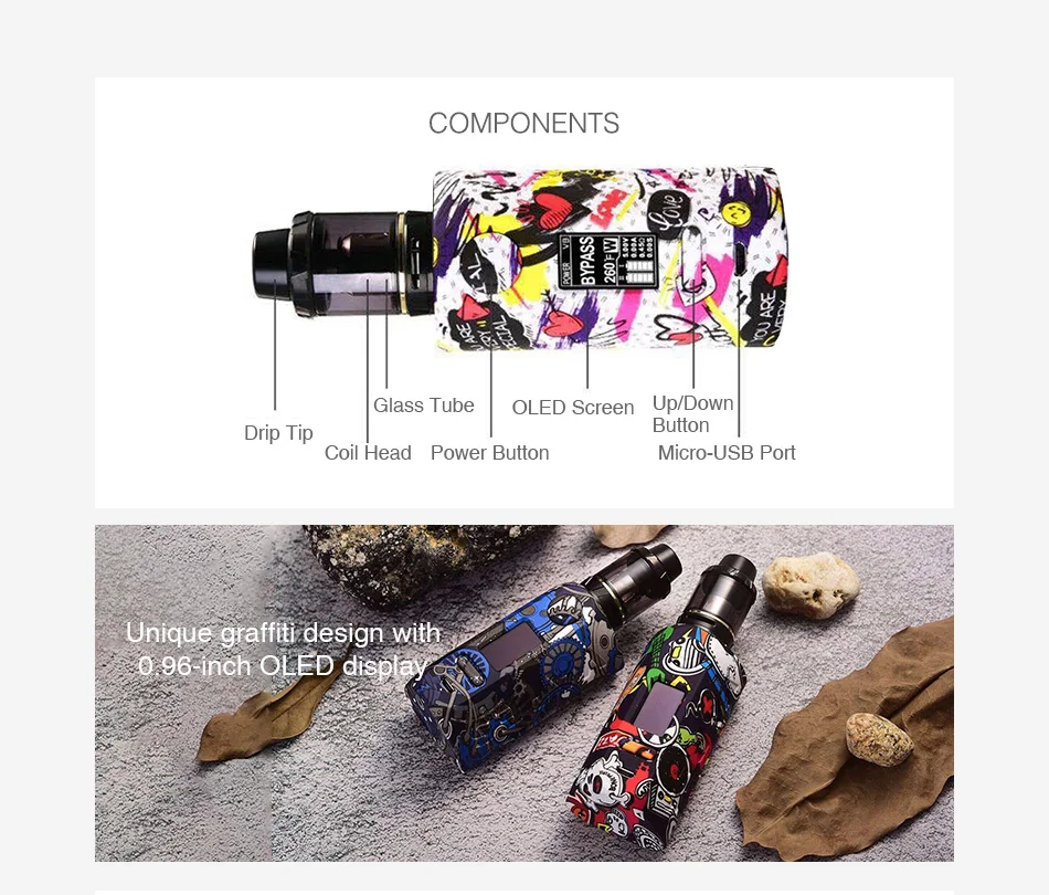 Vapor Storm Puma 200W TC Kit with Hawk Tank