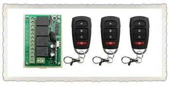 

DC12V 4CH RF Wireless Remote Control System teleswitch 3* transmitter +1* receiver universal gate remote control /radio receiver
