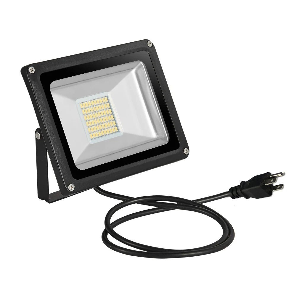 

30W LED Flood Light Warm White with US UK Plug 110V 220V Waterproof IP65