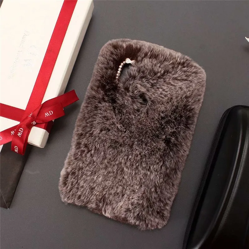 Rabbit Warm Fur hair Case For Xiaomi Redmi Note 6 Pro 6A MI A2 Lite mix 2s max 3 note 2 Pocophone F1 Back Covers redmi pro |