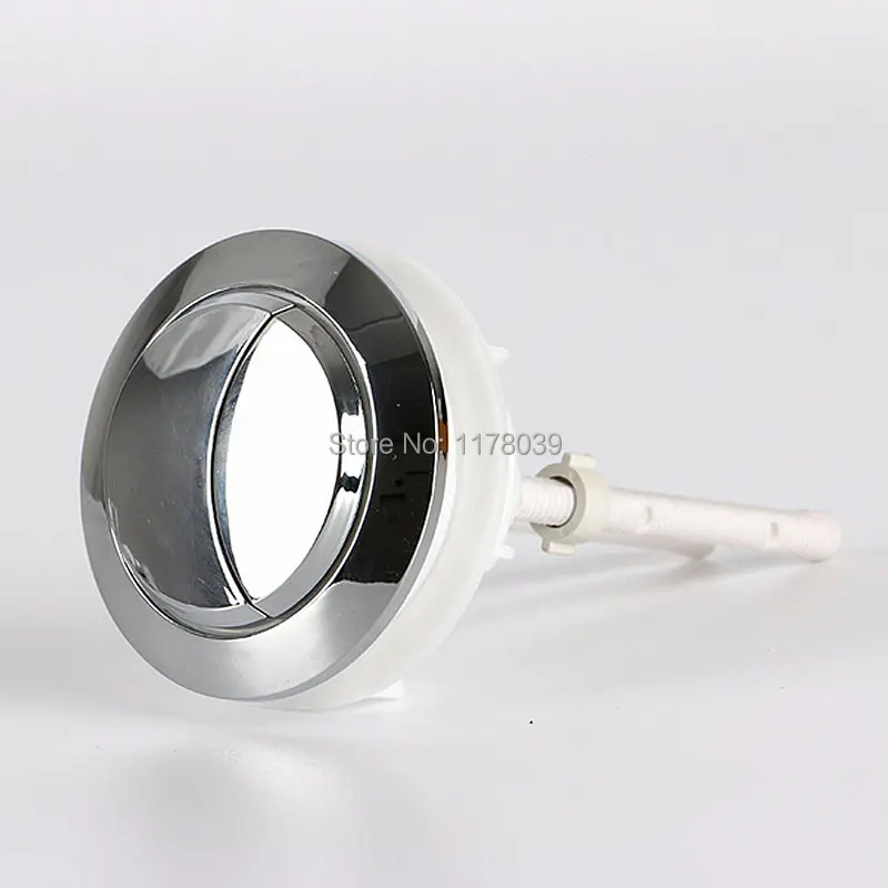 Top diameter 48mm Round toilet dual push buttons,One-piece Toilet button,Suitable for water tank cover hole 38-44mm,J17397