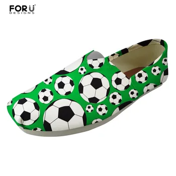 

FORUDESIGNS Fashion Men Shoes Flats Casual Loafers Men's 3D Ball Printed Super Light Comfortable Cloth Shoes for Student Zapatos