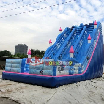 

Snow&Ice Theme jump slide inflatable winter slide, 2019 Cartoon Movie Theme inflatable castle slide for adults