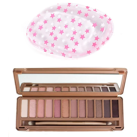 Best Offer Unique 12 Colors Eyeshadow Palette & Silicone Sponge For Makeup as a Gift