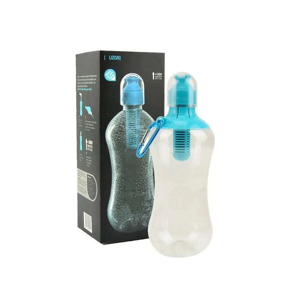 550 мл Спортивная бутылка для воды, фильтр для воды, бутылка с фильтром из активированного угля, чашка с фильтром, бутылка для воды, чашка для альпинизма