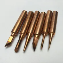6 шт./лот, медный паяльник 900M-T, бессвинцовый паяльник, набор инструментов для сварки, 6 форм, наконечники, Прямая поставка