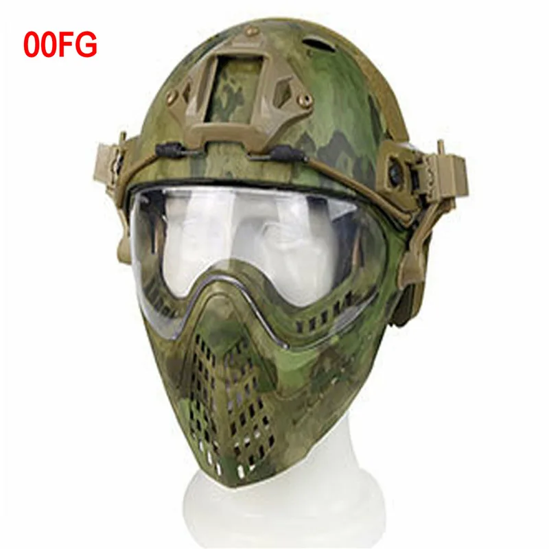 Tactical Helmet Mask Airsoft Paintball Overall Helmet for CS Military Tactical Protective Helmet Airsoft Full Face Protection