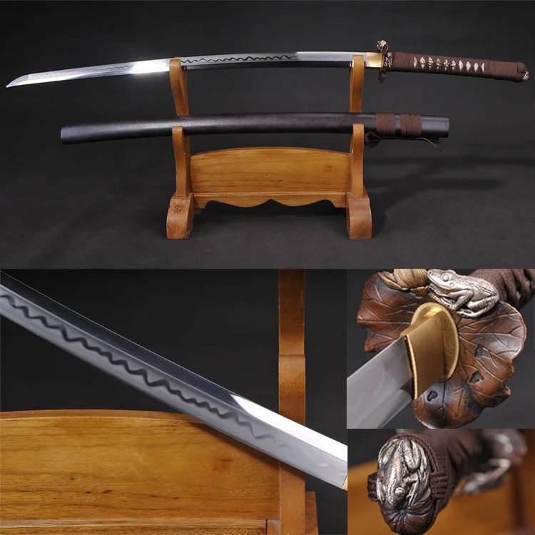 Full Tang Katana Damascus 1095High Carbon Steel Heat Tempered Blade