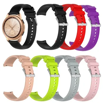 

20mm Sport Soft Silicone bracelet Wrist Band for Samsung Galaxy Watch 42mm SM-R810 SM-R815 Replacement Smart watch band