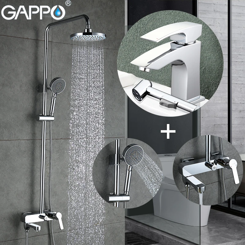 

GAPPO Shower Faucets shower tap faucet bathroom mixer basin faucet water sink tap Sanitary Ware Suite