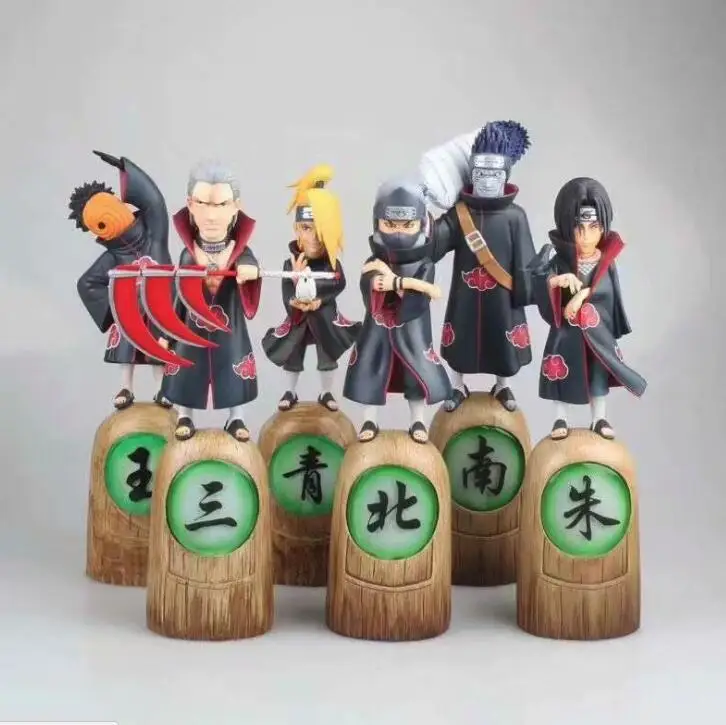 Аниме Наруто Акацуки Uchiha Itachi Deidara Tobi Kakuzu Biwa Juzo фигурка игрушка