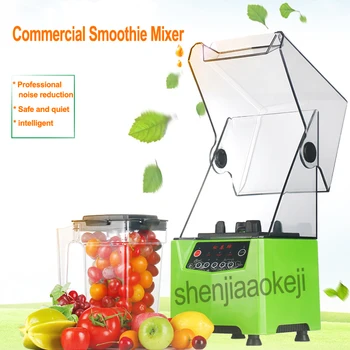 

Food blender Commercial Sound insulation Food Processor Smoothie Maker Milk-shaker Mute Juicing machine Food mixer 220v 800w 1pc