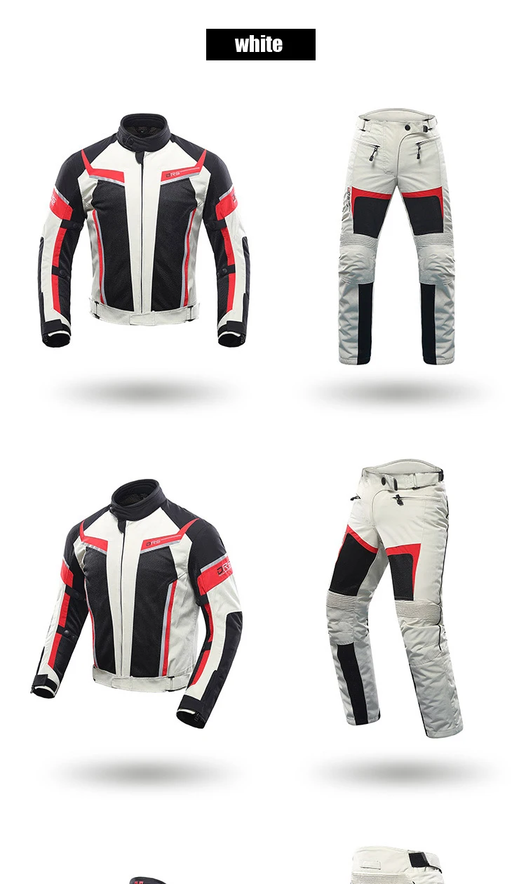 DUHAN Мужская мотоциклетная куртка+ брюки дышащая гоночная куртка мото комбинации комплект одежды для верховой езды, D-185