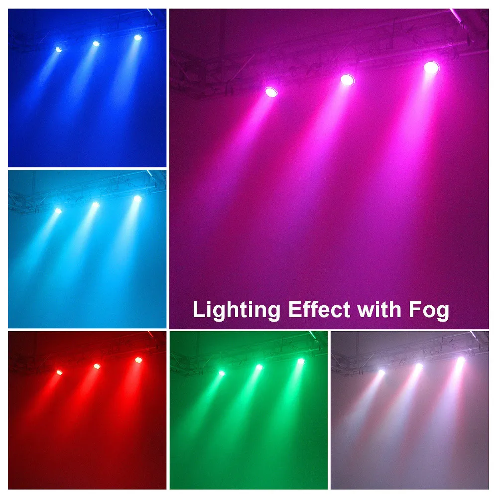 86 RGB LEDs Par Lighting Bright Mini Stage Par Light with DMX512 Control Sound Activation for Party Celebration KTV Bar  AA