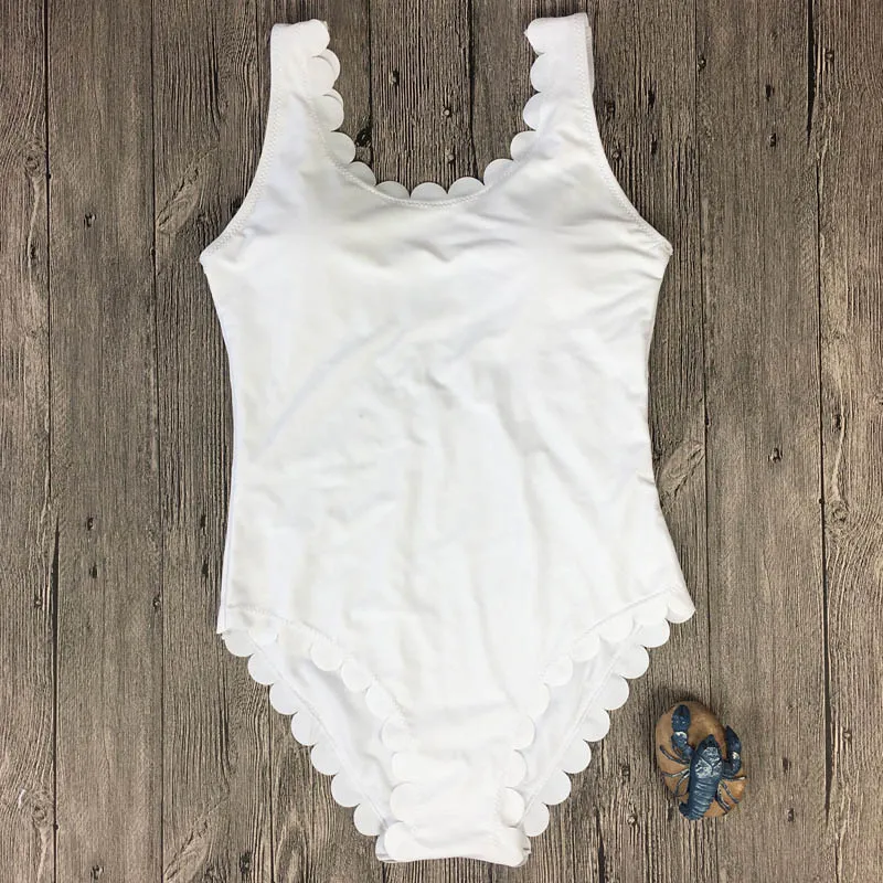 One Piece Swimsuit Women Backless Bodysuit Sexy High Cut Swimwear Wavy Bathing Suit Push Up Solid White Beach Wear Bath Suit (4)