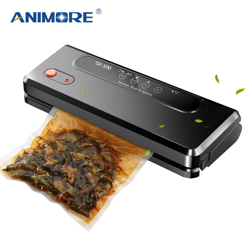 

ANIMORE Automatic Vacuum Sealing Machine For Household Use Multi-function Vacuum Sealer Keep Fresh Up To 7x Longer With 10 Bags