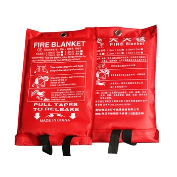 

2x2m Fire-Blanket Emergency Survival Safety Fires Glass Fiber Clothing 0.45mm PRE Emergency Personal Self Survival Fire-Shelter