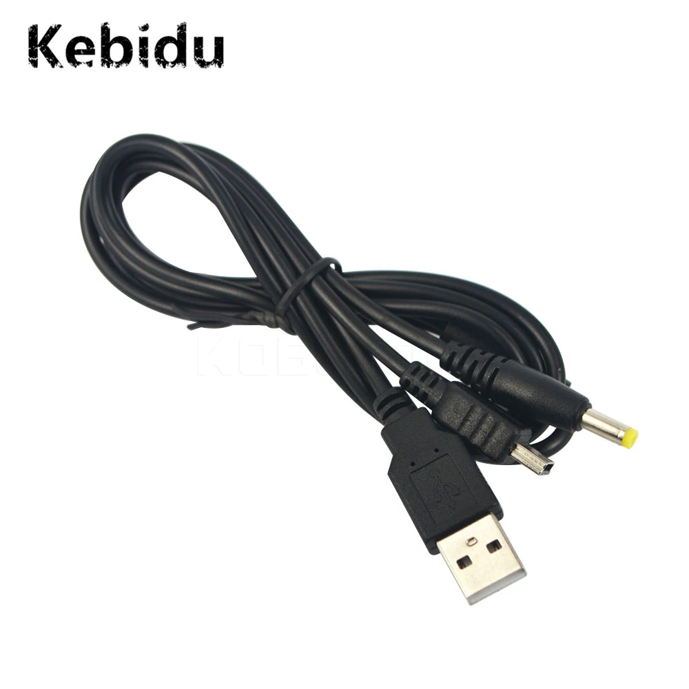 Kebidu, Новое поступление, 2 в 1, USB 2,0, кабель для передачи данных, синхронизации, зарядки, зарядного устройства, шнур для sony, для psp 2000, 3000, PS Vita