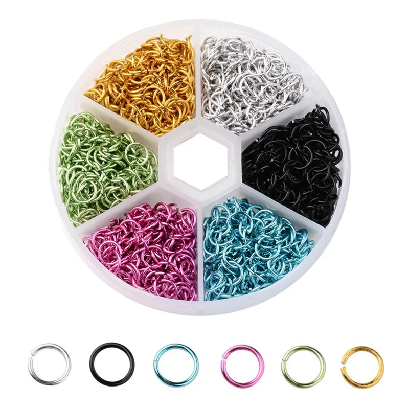 

1080/1600/3000Pcs 4-10mm Split Ring Metal Buckles Garment Accessories DIY Jewelry Findings Making Connector Jump Rings Loops