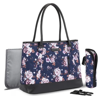 

CoolBell Multifunction Mummy Bag Baby Diaper Tote Bag With Insulated Pockets Lightweight Nappy Bag Handbag Include Changing Pad