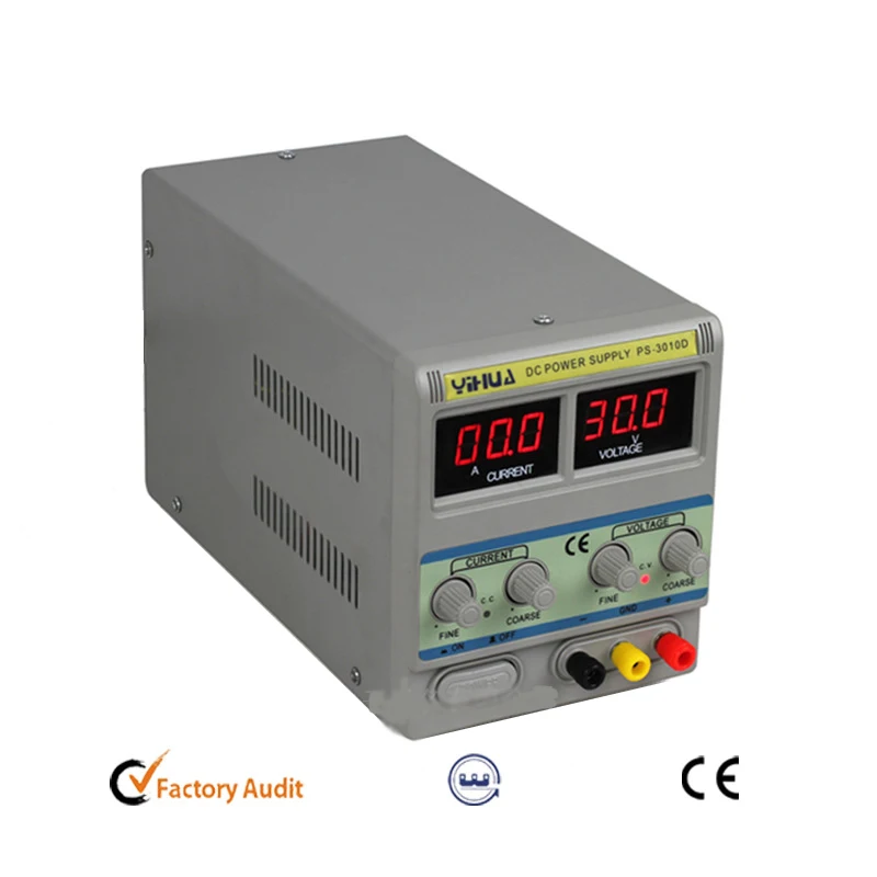 

YIHUA 3010D 30V 10A Direct Current Regulated Laboratory Solder Station Power Supply