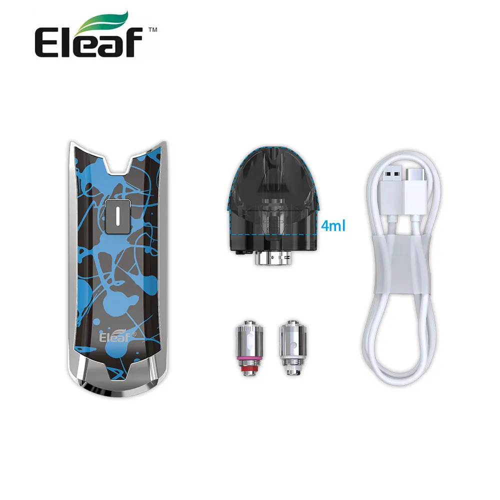 Оригинальный Eleaf Tance Max Kit встроенный in1100mAh 4 мл Емкость 15 Вт GS Air M 0.6 Ом/GS S 1.6ом