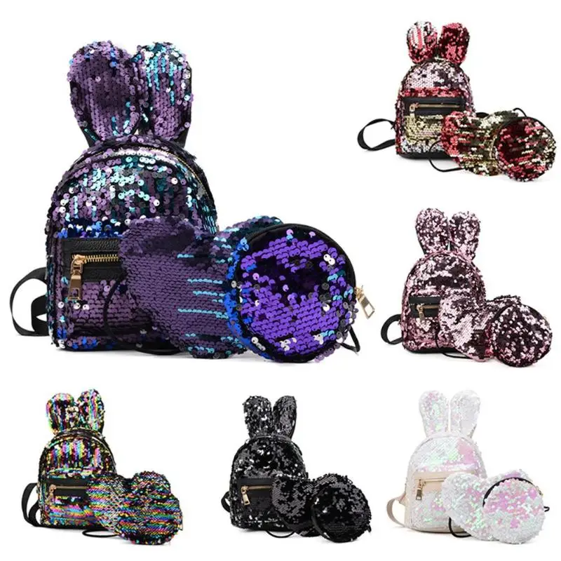 sequin mini backpack