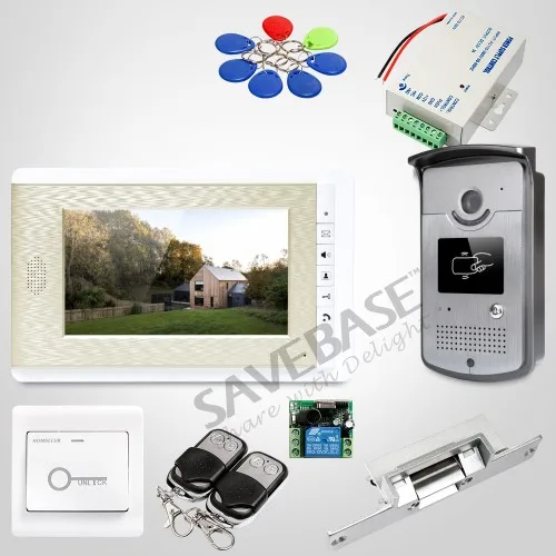 

HOMSECUR 7inch Video Door Intercom System with Mute Mode for Home Security for Apartment : XC001+XM708-G