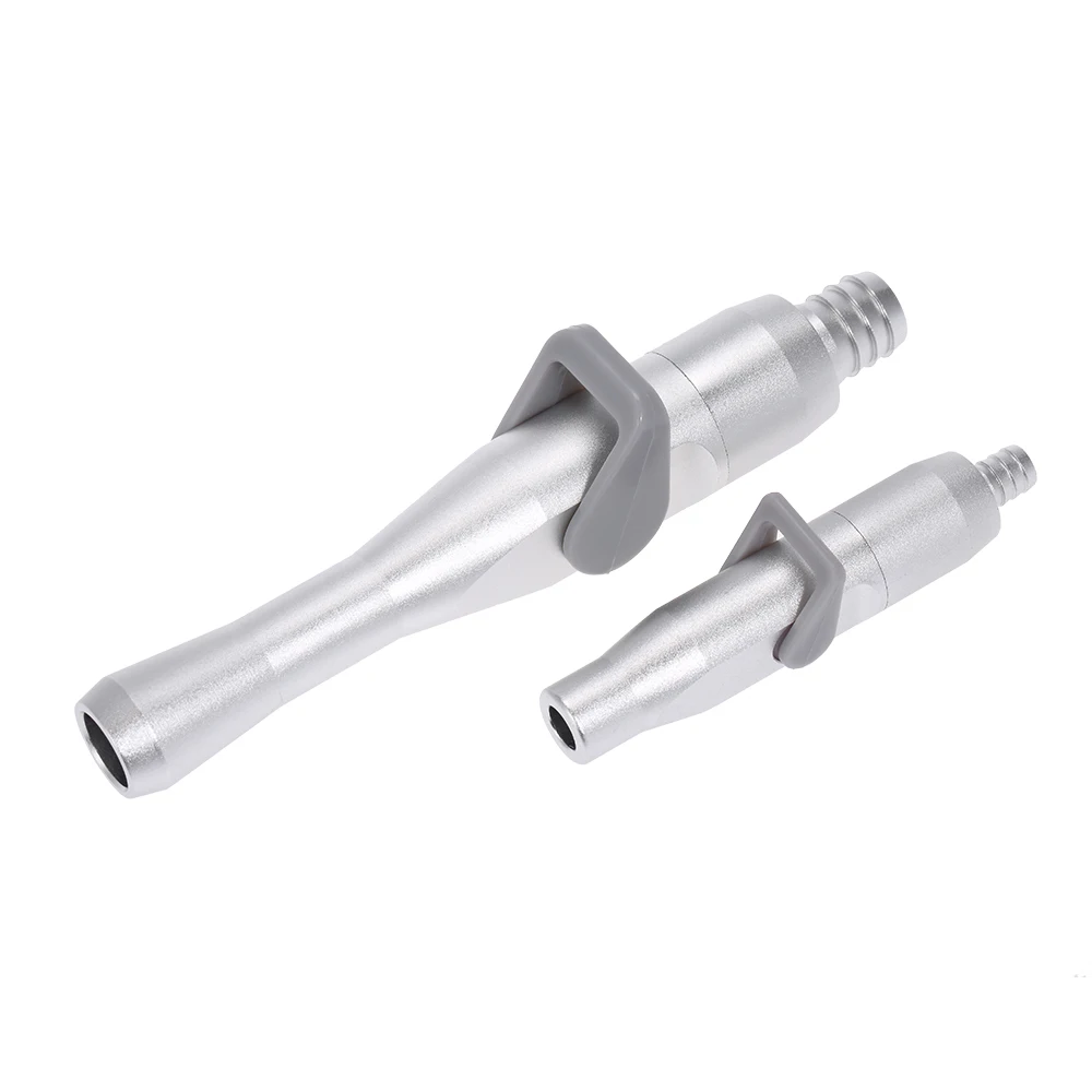2 Pcs Aluminum Dental Saliva Ejector Suction for Disposable Saliva Ejector Universal Tips Salivary Duct Dental Valves Tube Tools
