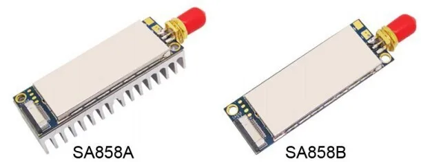 2 комплекта SA858 4 Вт Малый размер UHF 400-480 МГц 10 км дальность рации Talkie модуль, высокая чувствительность-124 дБм UHF Walky Talky модуль