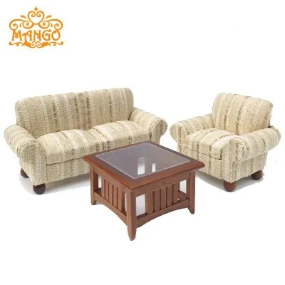 1/12 Miniature Furniture Fabulous Dollhouse Sofa End Tea Table Set Furniture Toys Pretend Play Classic Toy Doll House Decoration 1/12 Miniature Furniture Fabulous Dollhouse Sofa End Tea Table Set Furniture Toys Pretend Play Classic Toy Doll House Decoration