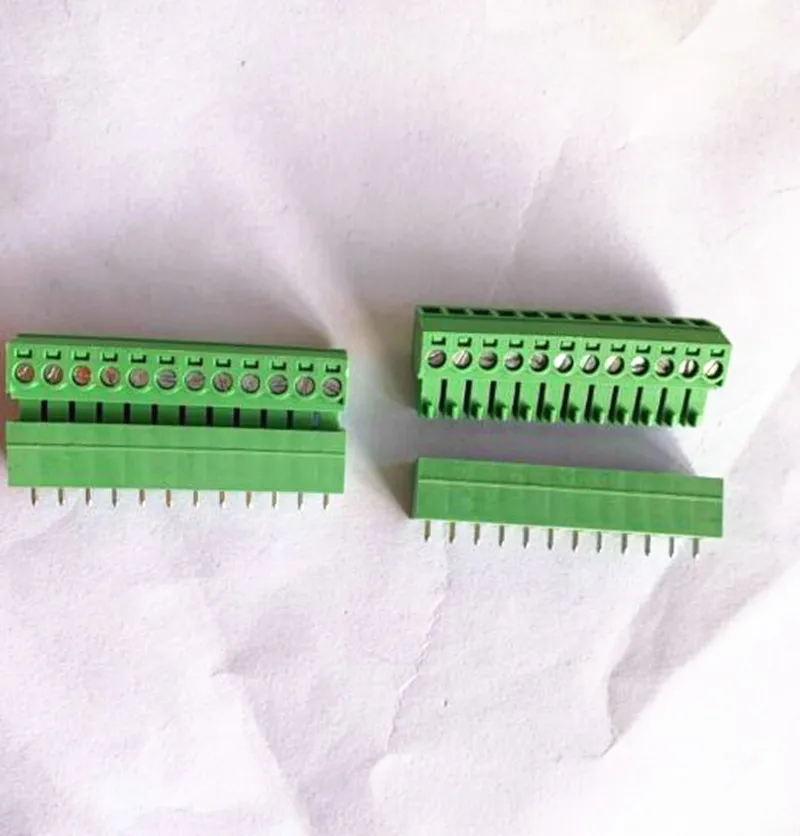 10 комплектов подключаемых клеммных колодок PCB 2EDGK шага 3 81 мм 2P 3P 4P ~ 16P MC1.5 Phoenix