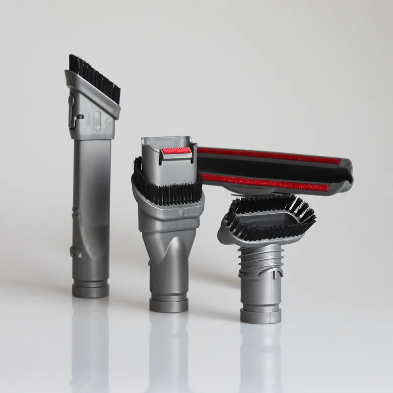 

4 Pcs Gray Vacuum Cleaner Multi-Purpose Suction Nozzle Brush Head Hoover Tool brush For Dyson DC16 DC24 DC30 DC31 DC34 DC44 DC59