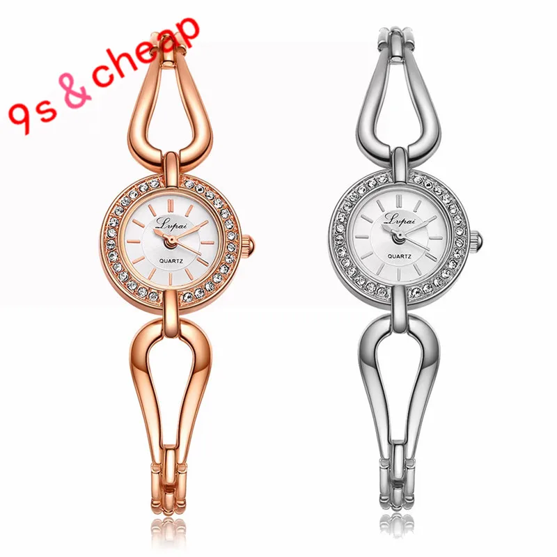 Fashion Ladies Women Stainless Steel Rhinestone Quartz Wrist Watch 3341 Brand New High Quality Luxury Free