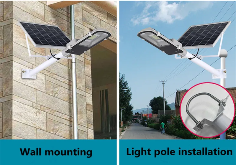 Светодиодный уличный светильник на солнечной батарее с дистанционным управлением, 10 Вт, 20 Вт, 30 Вт, 50 Вт, уличный домашний садовый светильник, водонепроницаемый уличный светильник