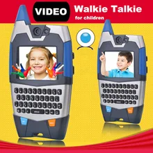 Video Talk Walkie Talkie For Children Interesting Communication Toy with Qwerty Radio 150m Talk Range 2018 xiaomi mijia smart walkie talkie 1s with fm radio speaker standby smart phone app location share fast team talk wholesales