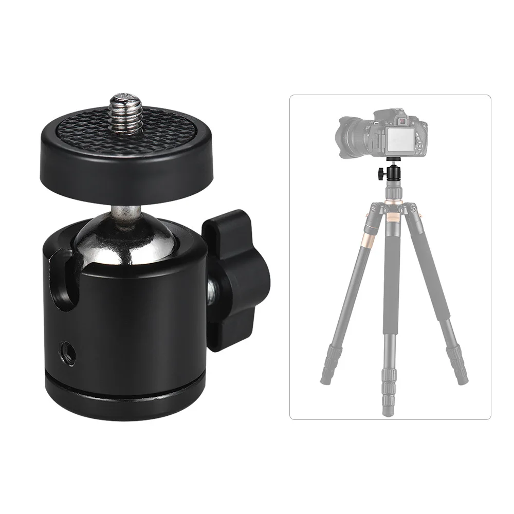 

Camera PTZ - Tripod Accessories, Mini Spherical PTZ, Black, for cameras, photographic equipment.LF01-043